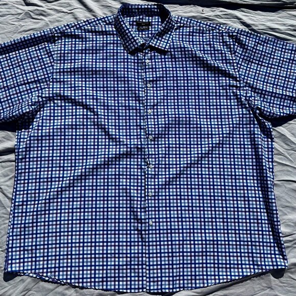 Shaquille O'Neal XLG Big and Tall Mens Regular Fit LS Dress Shirt - Picture 1 of 2